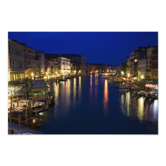 Impression Photo Italie, Venise, Vue nocturne sur le Grand 2 (Devant)