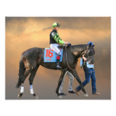 Impression Photo Jackson Heights cheval - Dylan Davis jockey (Devant)