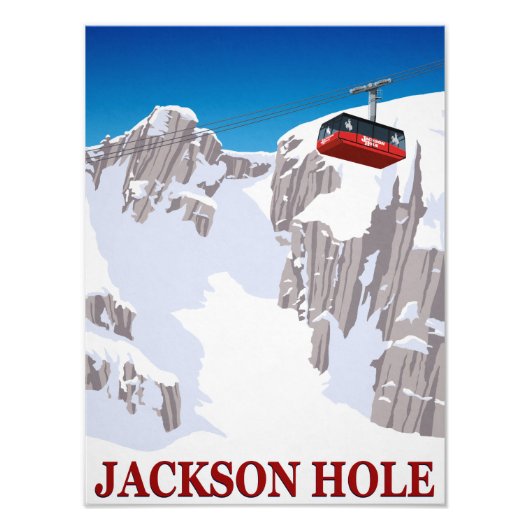 Impression Photo jackson Hole Ski Resort Cable Car (Devant)