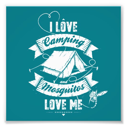 Impression Photo J'adore le camping (Devant)