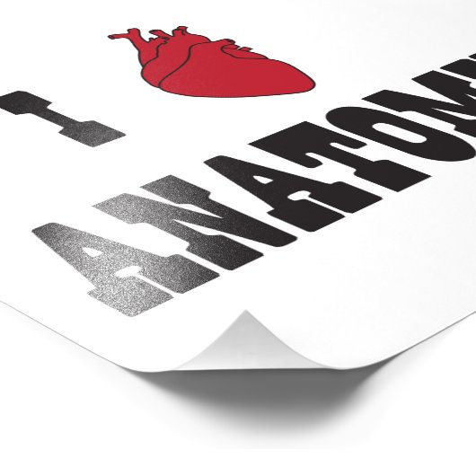 Impression Photo J'aime l'anatomie (Coin)