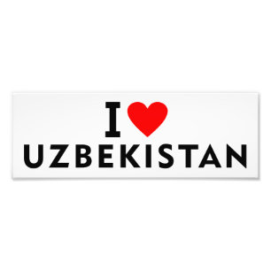 Impression Photo J'aime le pays de l'Ouzbékistan comme des touris