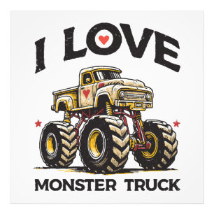 Impression Photo J'aime les camions monstres