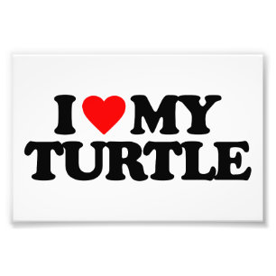 IMPRESSION PHOTO J'AIME MA TORTUE