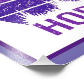 Impression Photo J'aime vraiment les chevaux en violet (Coin)