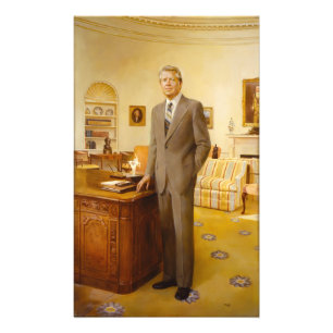 Impression Photo James Earl Carter peint le portrait du président a