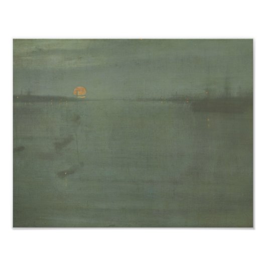 Impression Photo James McNeill Whistler - Nocturne - Bleu et or (Devant)