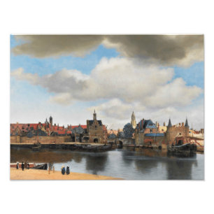 Impression Photo Janv. Vermeer - vue sur Delft