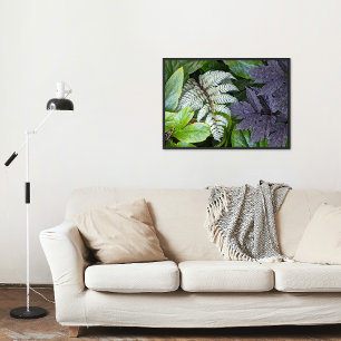 Impression Photo Japonais Peint Fern et Foliage Botanique