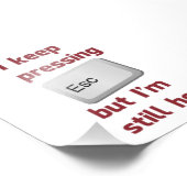 Impression Photo J'Appuie Toujours Sur La Touche D'Échappement Mais (Coin)