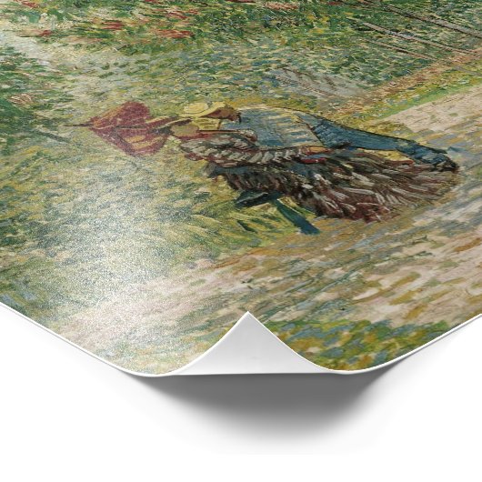 Impression Photo Jardin à Montmartre avec amoureux (Coin)