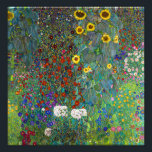 Impression Photo Jardin agricole avec tournesols | Gustav Klimt |<br><div class="desc">Farm Garden with Sunflowers est un tableau de Gustav Klimt de 1907.</div>