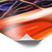 Impression Photo Jardin Cubiste : Une Oasis Florale Abstraite (Coin)