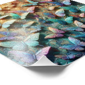 Impression Photo Jardin de papillons iridescent (Coin)