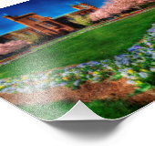 Impression Photo Jardin du château de Smithsonian Les fleurs de cer (Coin)