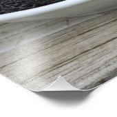 Impression Photo Jardin Fraîches de framboises noires à Bowl (Coin)