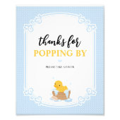 Impression Photo Jaune Bubble Bath Party Favoriser Signal (Devant)