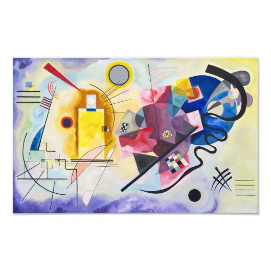 Impression Photo Jaune-Rouge-Bleu | Kandinsky | (Devant)