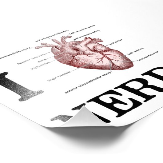 Impression Photo Je Coeur Nerds (Coin)