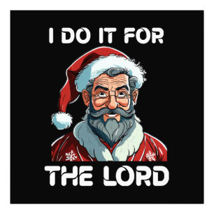 Impression Photo Je le fais pour le Seigneur Cadeau de Noël chrétie