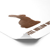 Impression Photo Je Me Sens Hollow Dans Le Chocolat Lapin De Pâques (Coin)