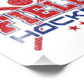 Impression Photo Je préfère jouer au hockey sur gazon (Coin)