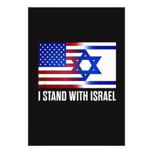 Impression Photo Je suis avec Israël Patriotique