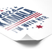 Impression Photo Je suis avec son vote Kamala pour 2024 Kamala-Harr (Coin)