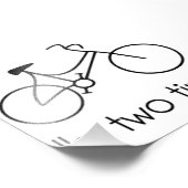 Impression Photo Je suis deux fatigué trop fatigué Sleepy Bicycle (Coin)