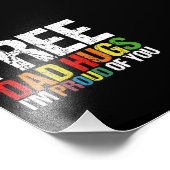 Impression Photo Je suis fière de vous Libérez papa Hugs Gay pride (Coin)