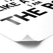 Impression Photo Je Suis Le Patron (Coin)