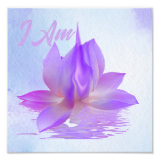 Impression Photo Je Suis Lotus Flamme Violette