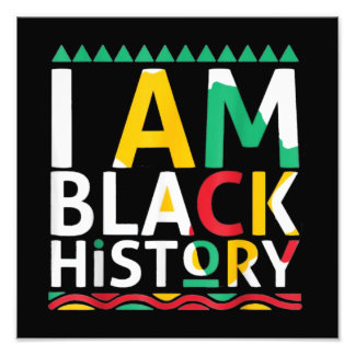 Impression Photo Je Suis Noir Histoire Africaine Américaine