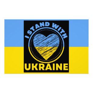 IMPRESSION PHOTO JE SUIS SOLIDAIRE DE L'UKRAINE - SOUTIEN