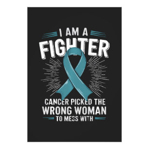 Impression Photo Je Suis Une Combattante Le Cancer A Choisi La Mauv
