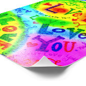 Impression Photo JE T'AIME Peindre (Coin)