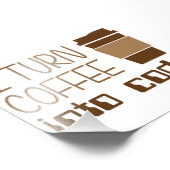 Impression Photo Je Transforme Le Café En Code De Programmation (Coin)