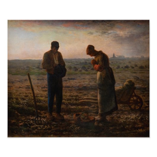 Impression Photo Jean-François Millet - L'Angelus (Devant)