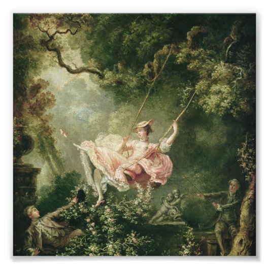 Impression Photo Jean-Honore Fragonard - La couture (Devant)
