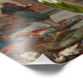 Impression Photo Jean Leon Gerome "Le marchand de tapis au Caire" (Coin)