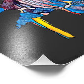 Impression Photo Jésus Christ Face coeur sacré art Abstrait (Coin)