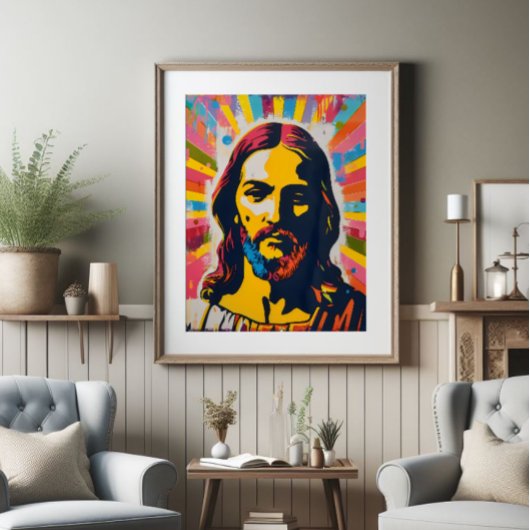 Impression Photo Jesus Christian Pop Art