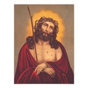 Impression Photo Jésus est couronné d'une couronne d'épines