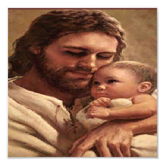 Impression Photo Jésus et bébé (Devant)