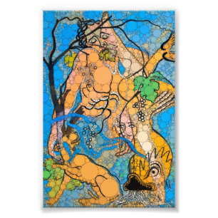 Impression Photo Jésus et le dauphin, Dots de Francis Picabia