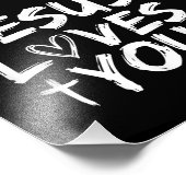 Impression Photo Jésus t'aime, Jésus (Coin)