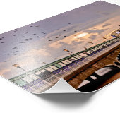 Impression Photo Jetée De Bournemouth Et Plage Dorset Angleterre (Coin)