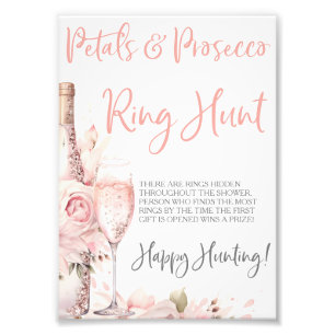 Impression Photo Jeu de l'anneau Pétale & Prosecco Chasse aux annea