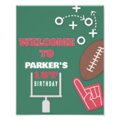 Impression Photo Jeu, Fête de football, Thème de football, Annivers (Devant)