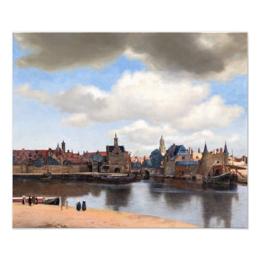 Impression Photo Johannes Vermeer - Vue de Delft (Devant)